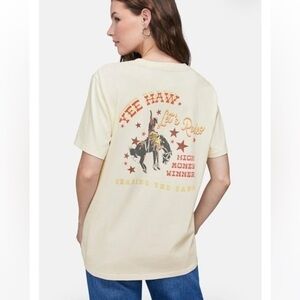 🐎 NWT Rodeo Cowboy Ryan Tee Eggnog Sz XS